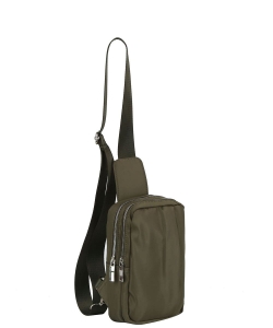 Fashion Nylon Sling Backpack GLMA-0098 OLIVE
